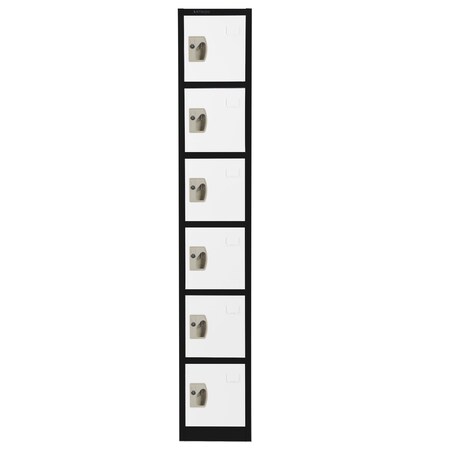 Adiroffice 12 in W, 12 in D, 72 in H, Steel ADI629-206-B-W